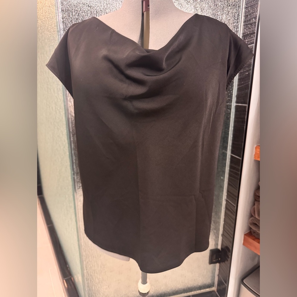 Beautiful blouse with drape neck from banana republic.  Like new, worn one time